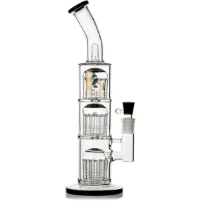 14 Triple Chamber 12 Arm Perc Bong, by Diamond Glass