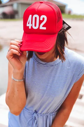 402 Trucker Hat-Red