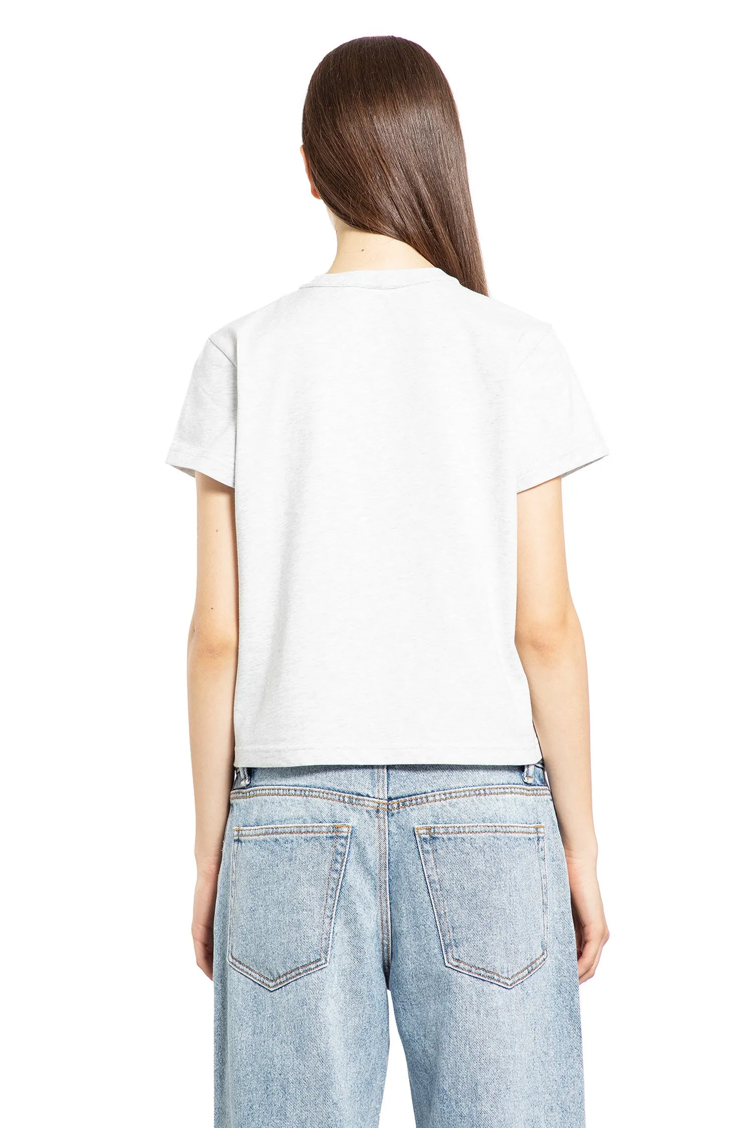 ALEXANDER WANG WOMAN GREY T-SHIRTS & TANK TOPS