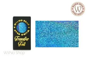 Blue Holographic Sand Nail Transfer Foil (HL-S-07)