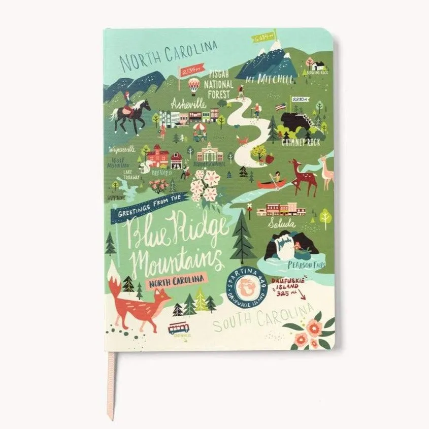 Blue Ridge Mountains Ruled 5x7 Notebook by Spartina 449