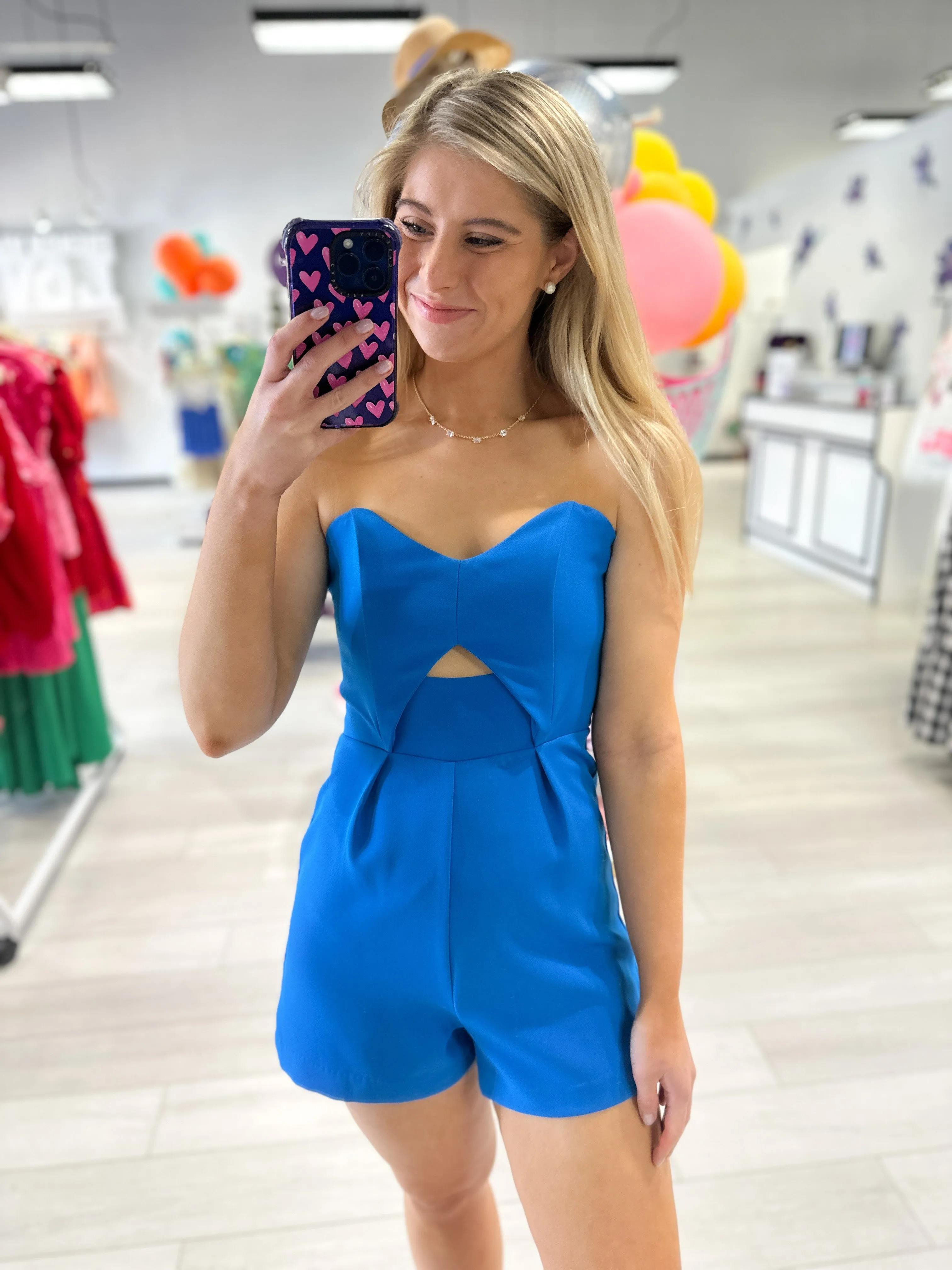 Bustier Blue Romper