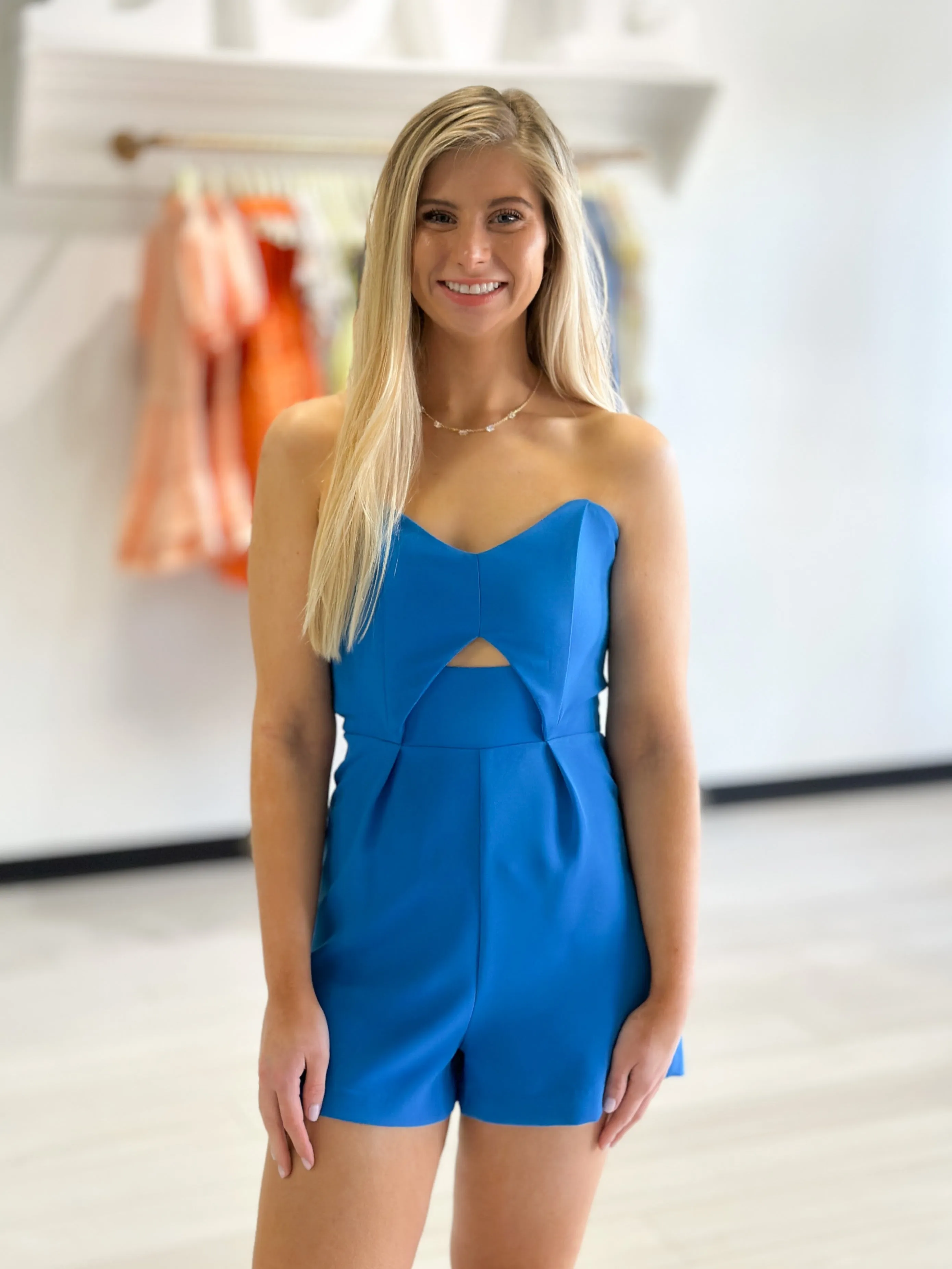 Bustier Blue Romper