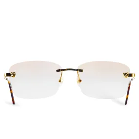 Cartier Eyewear Custom CT01480 Panthere De Cartier Rimless Sunglasses