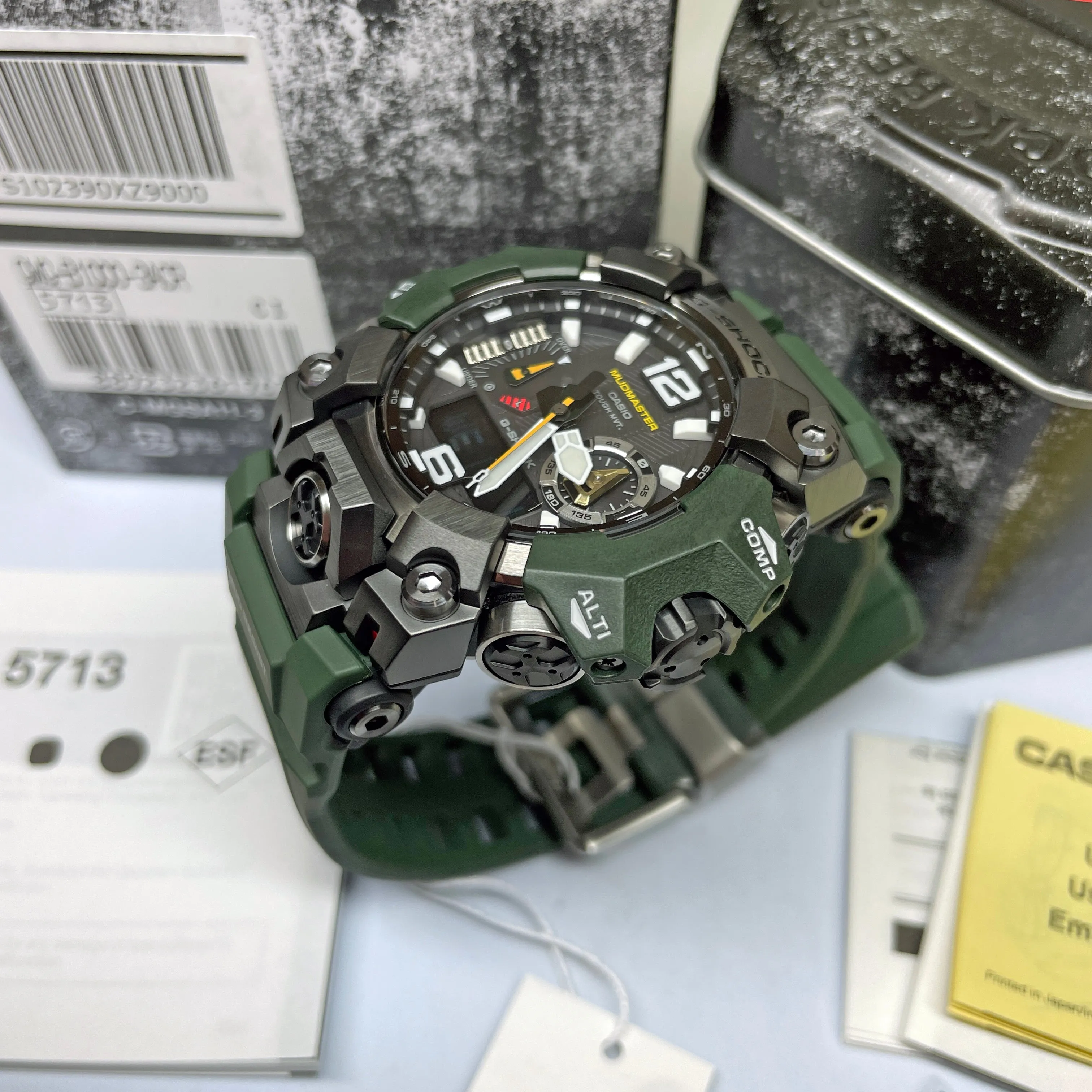 CASIO G-Shock GWGB1000-3A Green Mudmaster Bluetooth Triple Limited Watch