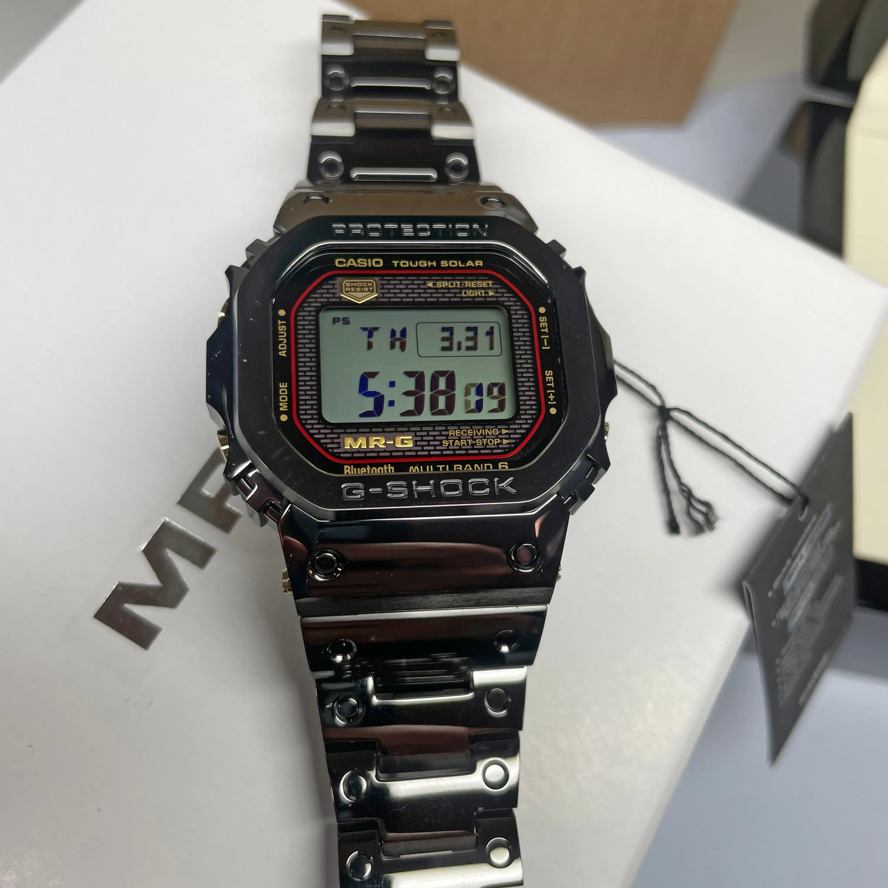 Casio G-SHOCK MRG Kiwami Black Titanium Square MRGB5000B-1 Watch