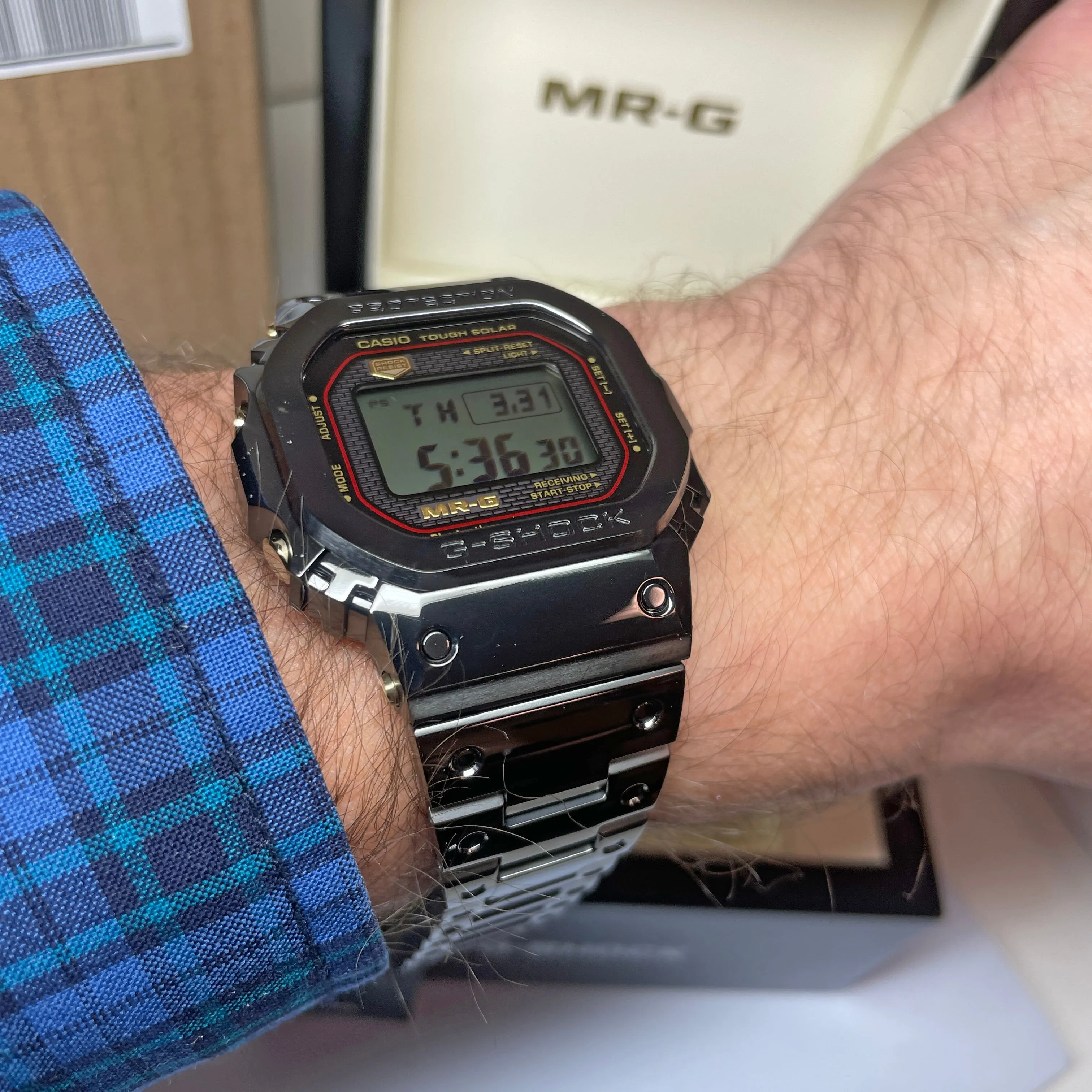 Casio G-SHOCK MRG Kiwami Black Titanium Square MRGB5000B-1 Watch