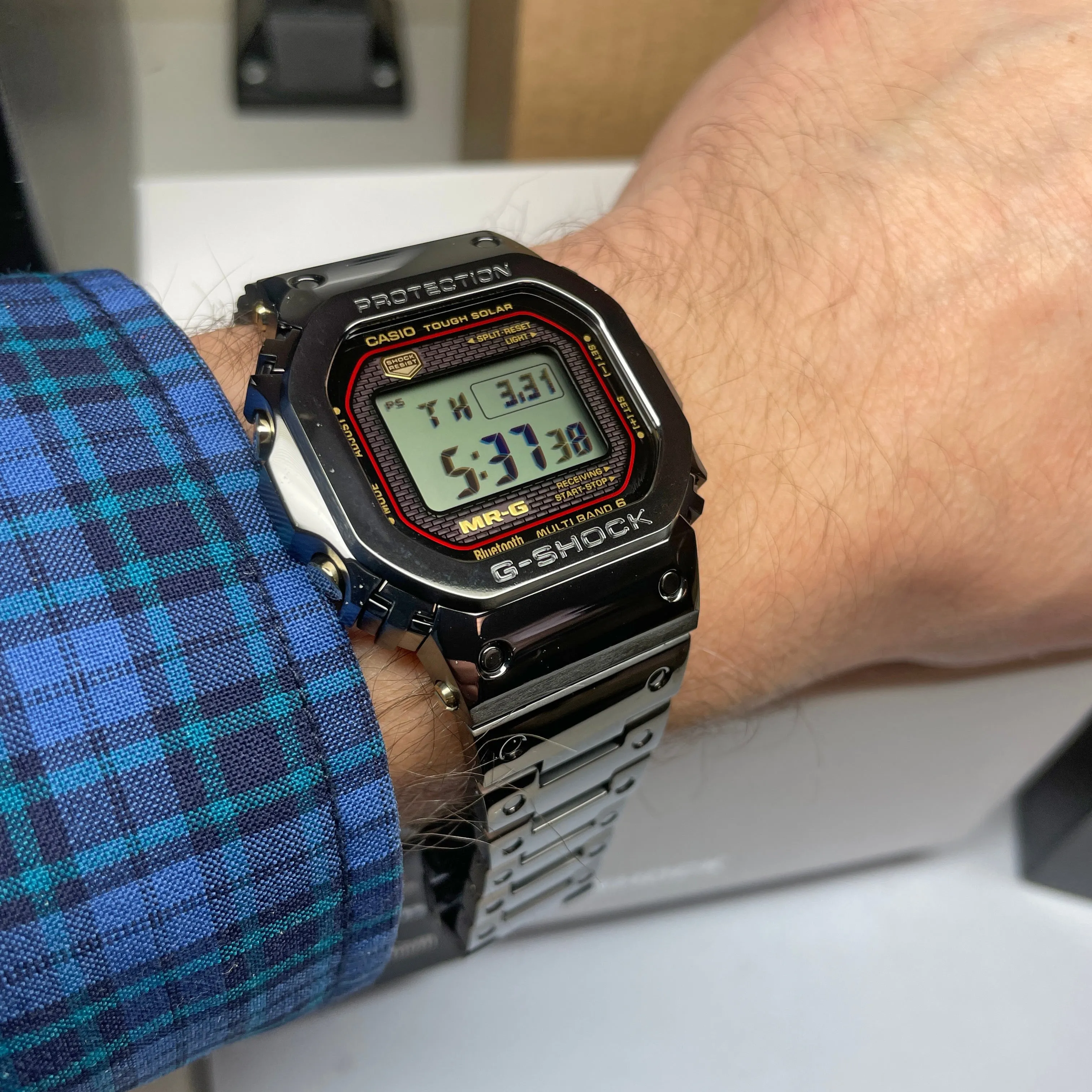 Casio G-SHOCK MRG Kiwami Black Titanium Square MRGB5000B-1 Watch