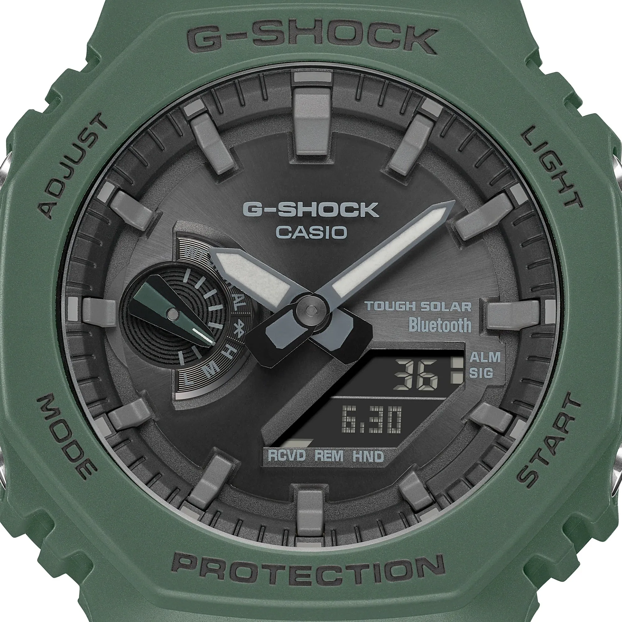 Casio G-Shock Solar Bluetooth 2100 Green CasiOak GAB2100-3A Watch