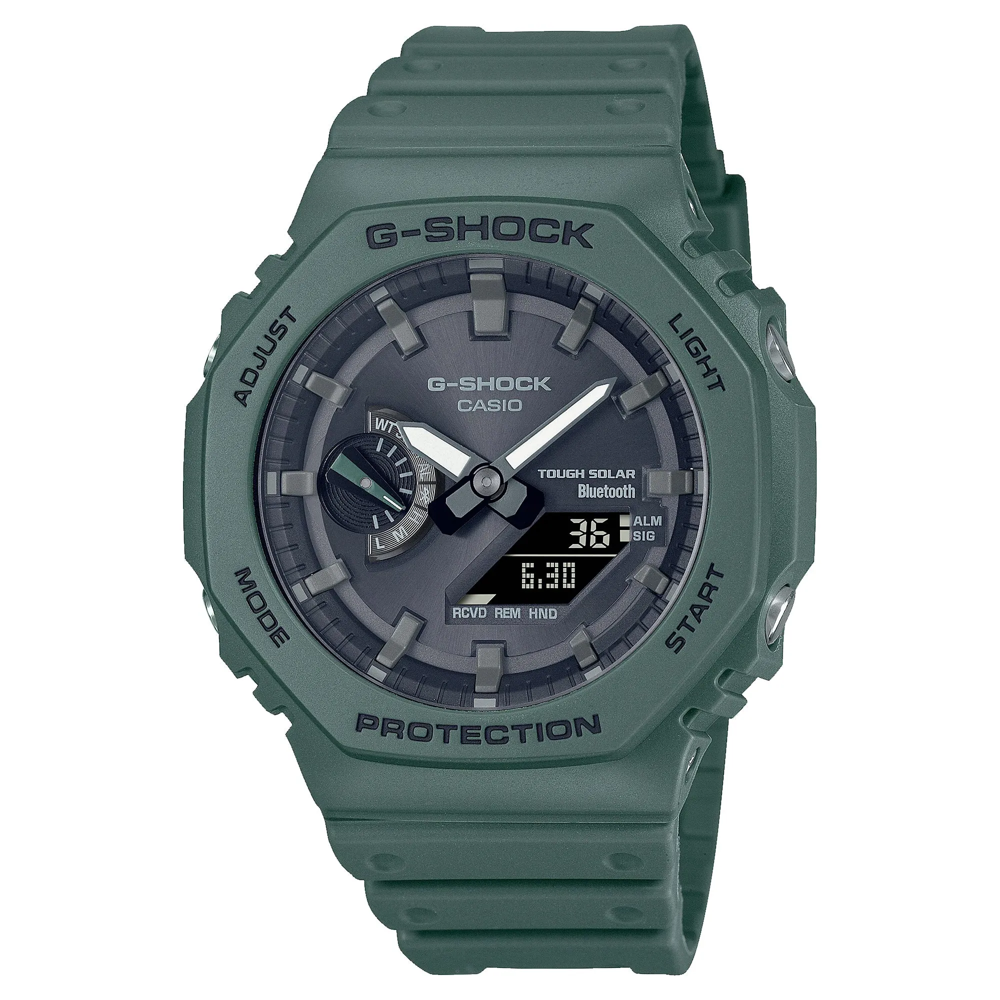 Casio G-Shock Solar Bluetooth 2100 Green CasiOak GAB2100-3A Watch