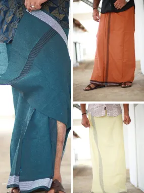 Combo Men's Cotton Color Dhothi 290/-