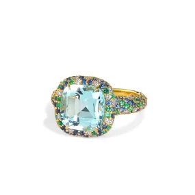 Cosmic Multi Gem Pave Ring