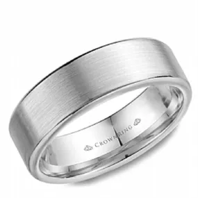 Crown Ring White Gold Wedding Band