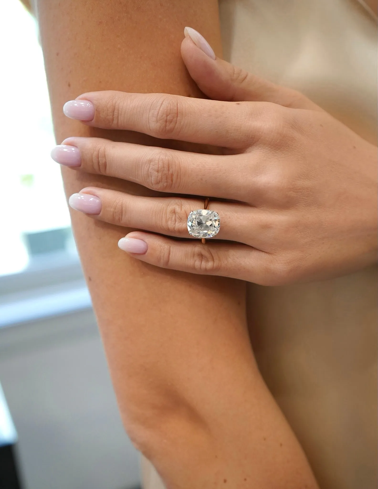 Cushion Cut Solitaire Engagement Ring