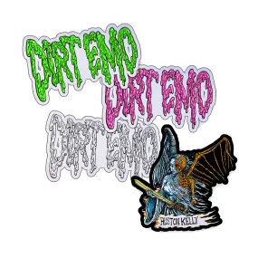 Dirt Emo / Angel of Death Sticker Pack (4 Stickers)