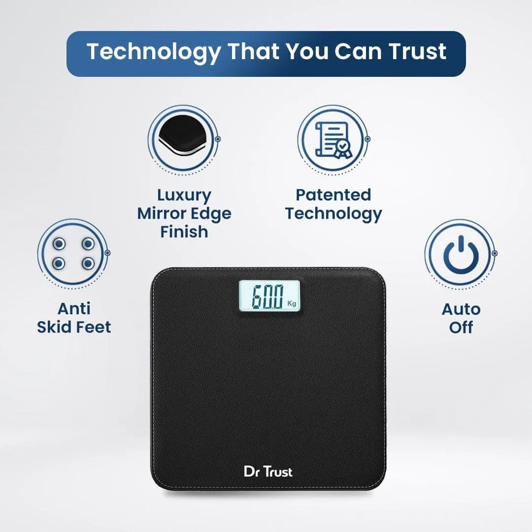 Dr Trust USA ABS Leather Personal Scale Weighing Machine 506