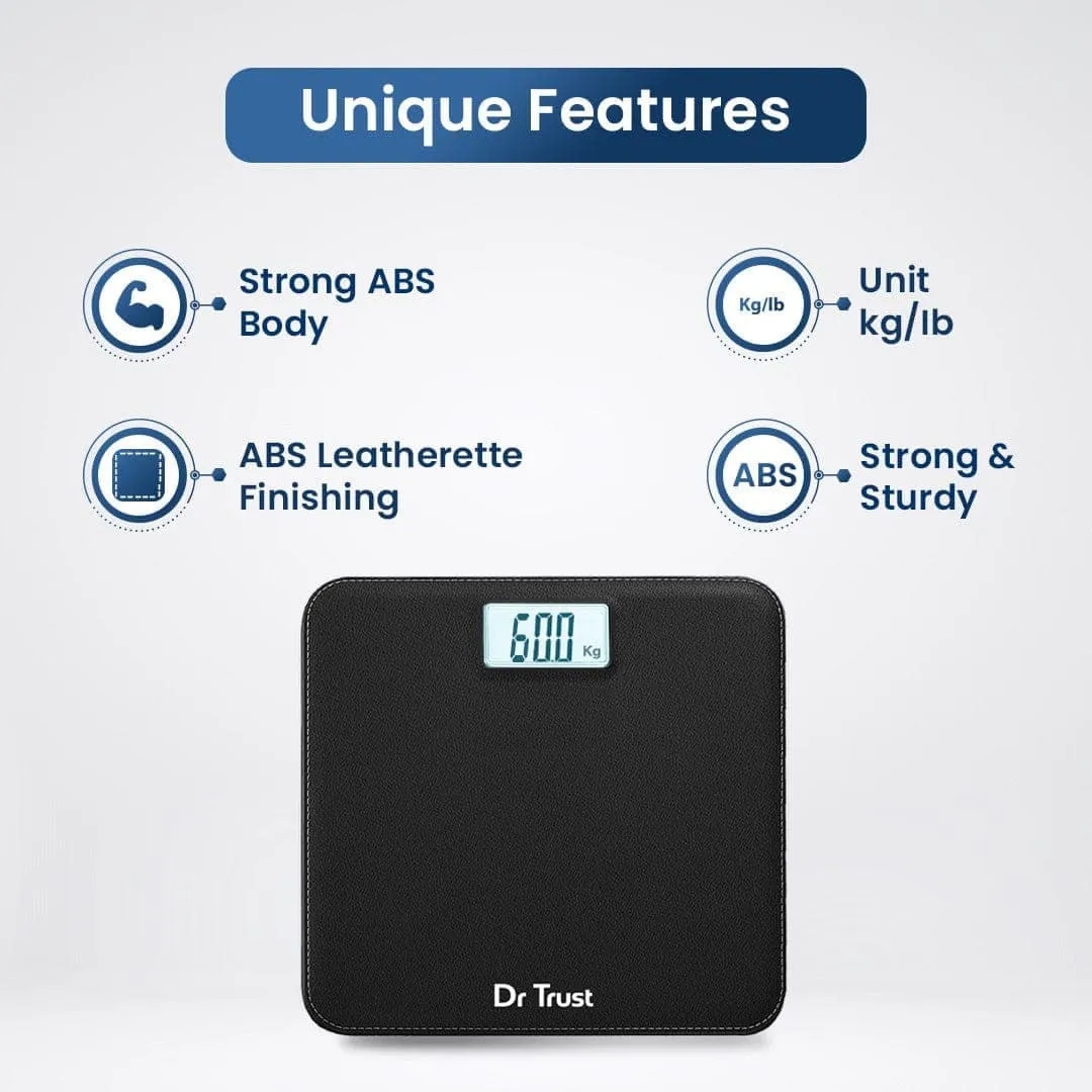 Dr Trust USA ABS Leather Personal Scale Weighing Machine 506