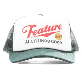 Draft Trucker Hat - Dark Green/White