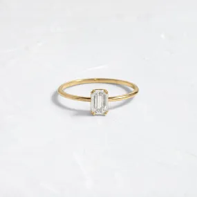 Filament Ring, 0.4ct. Emerald Cut