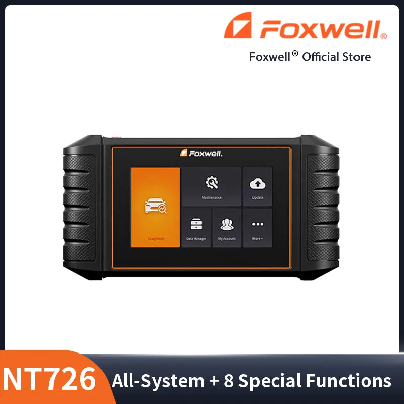 Foxwell NT726 All-System Diagnostic Scanner with 8 Special Functions Newest Android 9.0