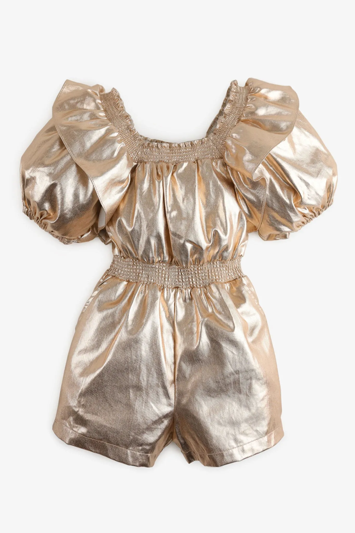 Gingersnaps Lame Frilly Playsuit