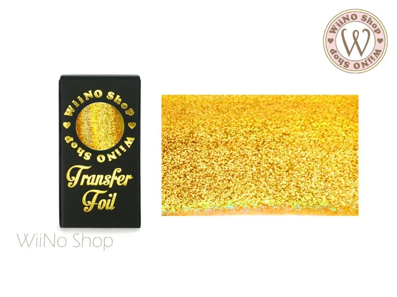 Gold Holographic Sand Nail Transfer Foil (HL-S-01)