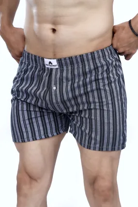 Gray Stripe Boxer Short