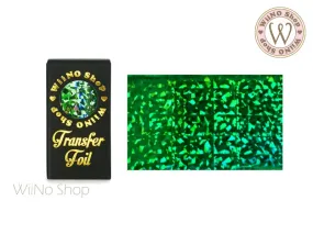 Green Holographic Confetti Nail Transfer Foil (HL-F-07)