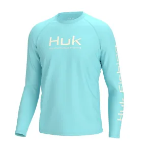 'Huk' Men's Pursuit Vented Crew Neck - Island Paradise