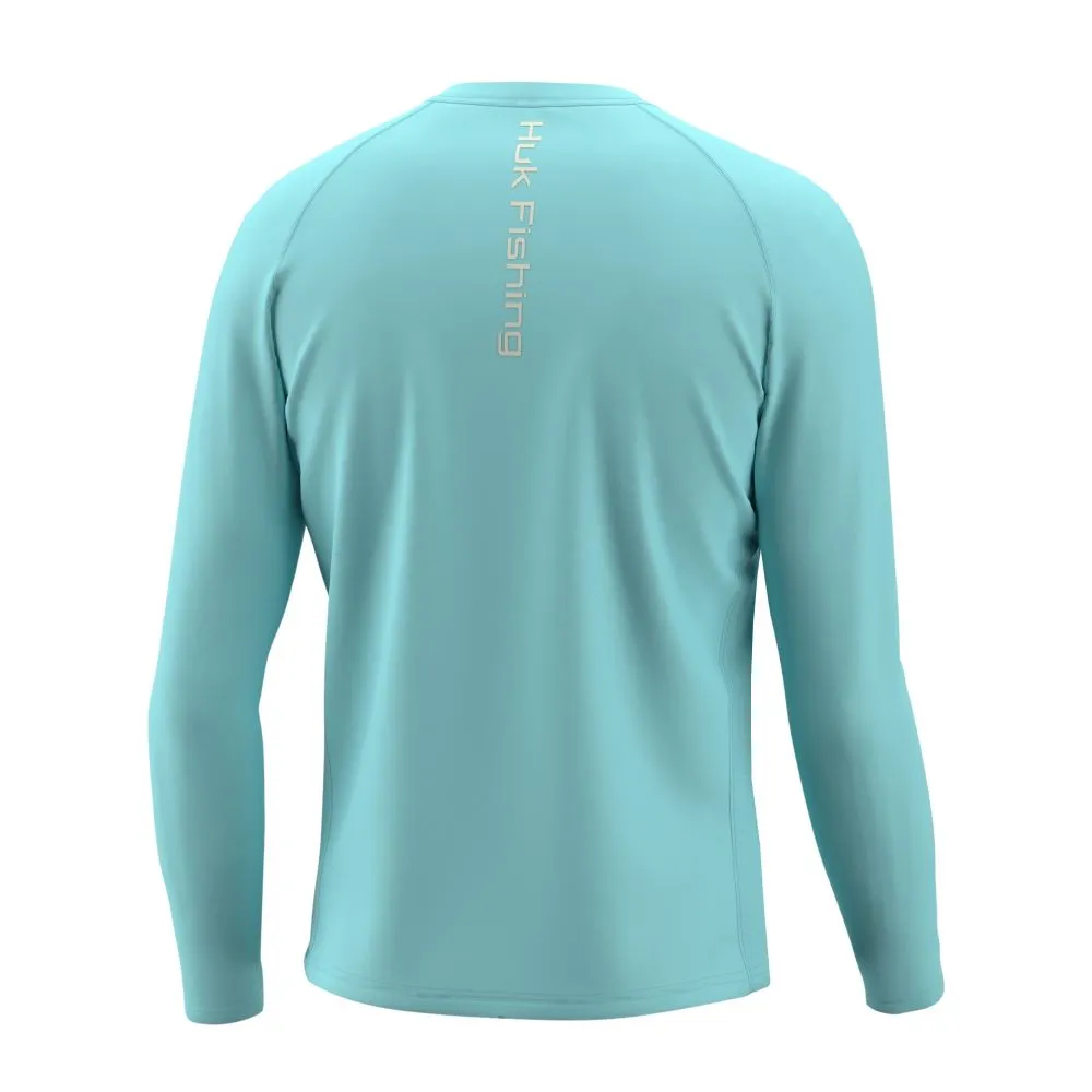 'Huk' Men's Pursuit Vented Crew Neck - Island Paradise