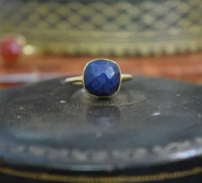 Lapis Lazuli Vermeil Ring