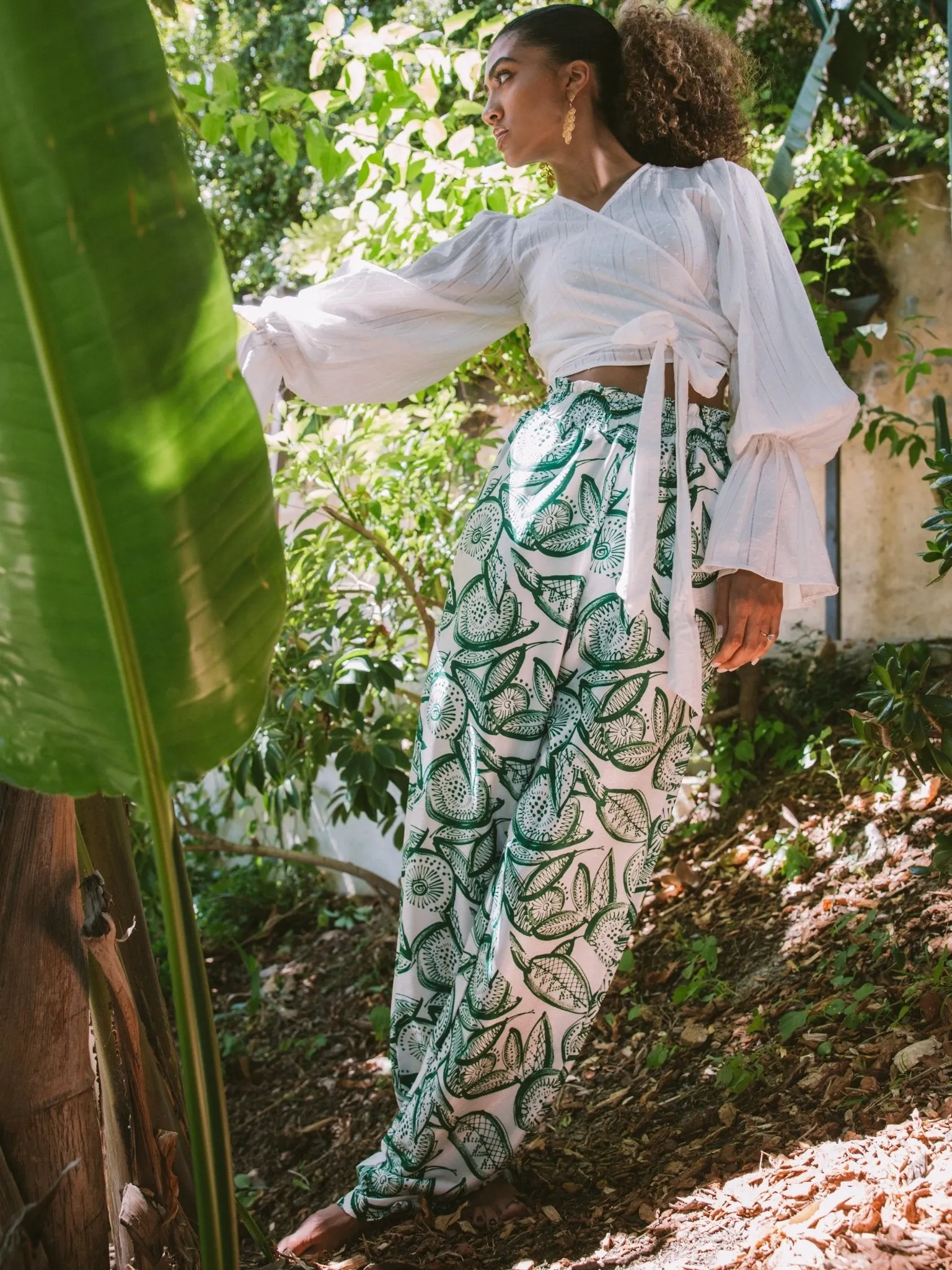 Leer Pants - Flora Green