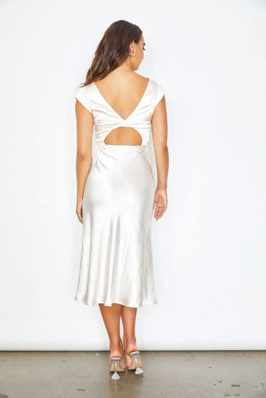 Leonie Midi Dress - Champagne