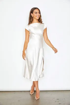 Leonie Midi Dress - Champagne