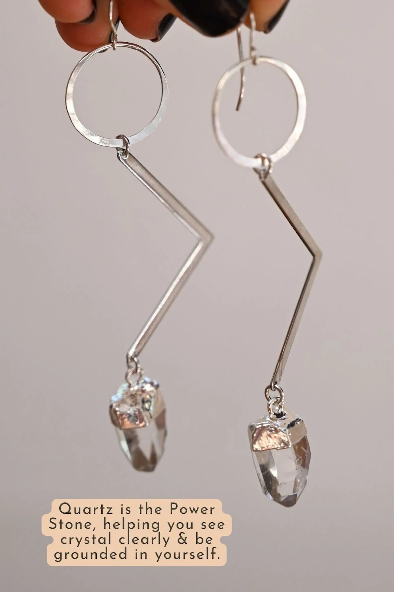 Making Shapes Silver Earrings