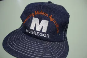 McGregor Denim Agriculture Vintage 80's Adjustable Snap Back Hat