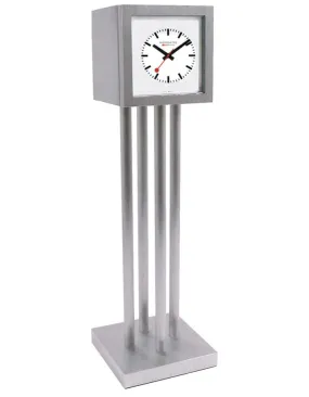 Meeting Point Desk Clock by Mondaine - White Dial - Aluminum & Steel