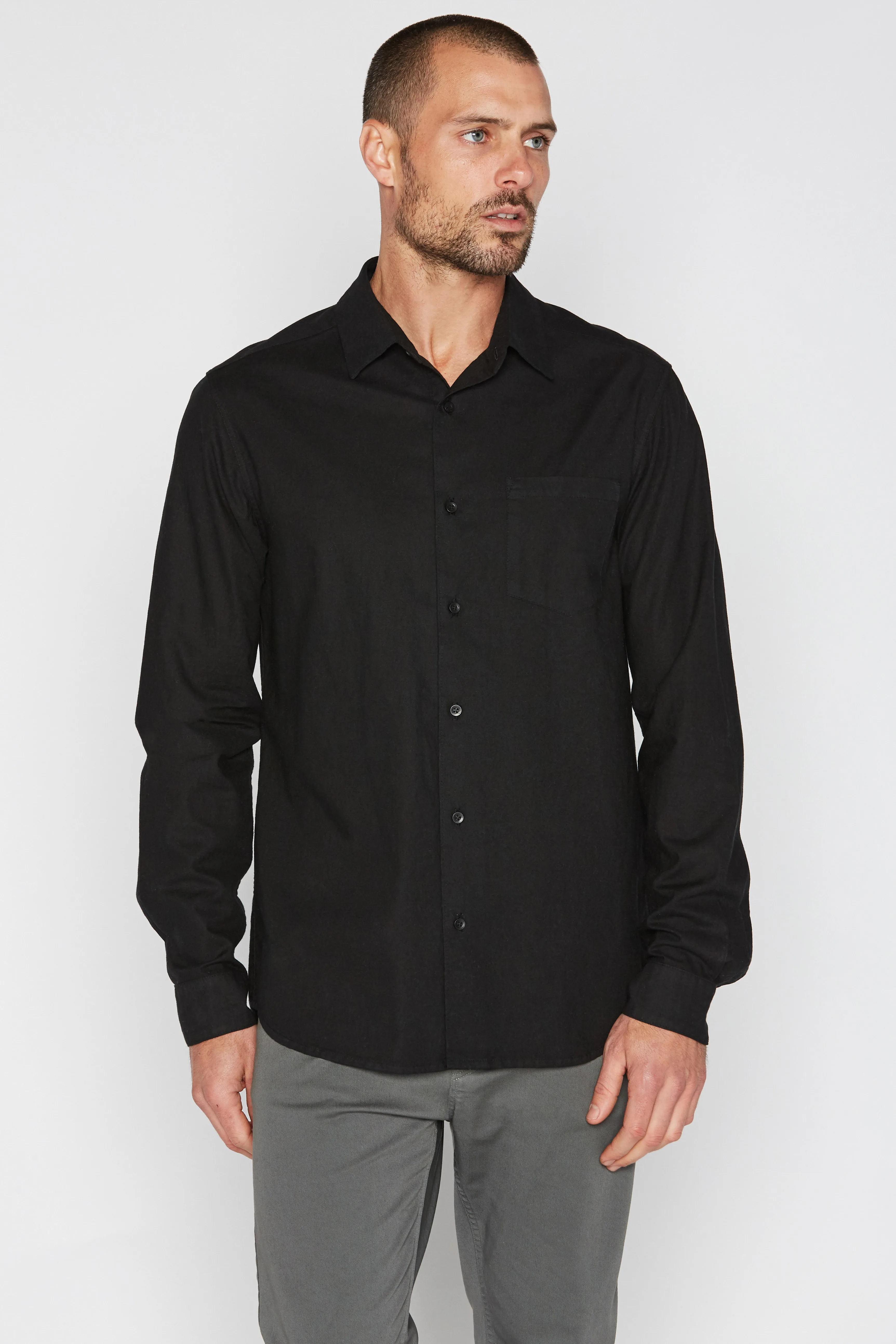 Men's Cotton Button Up Shirt