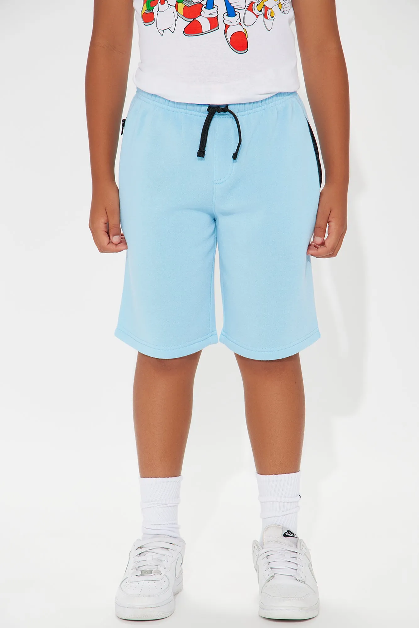 Mini Always Clean II Fleece Shorts - Light Blue