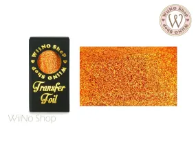 Orange Holographic Sand Nail Transfer Foil (HL-S-05)