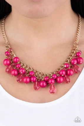 Paparazzi Accessories - Tour de Trendsetter #N420 Peg - Pink Necklace