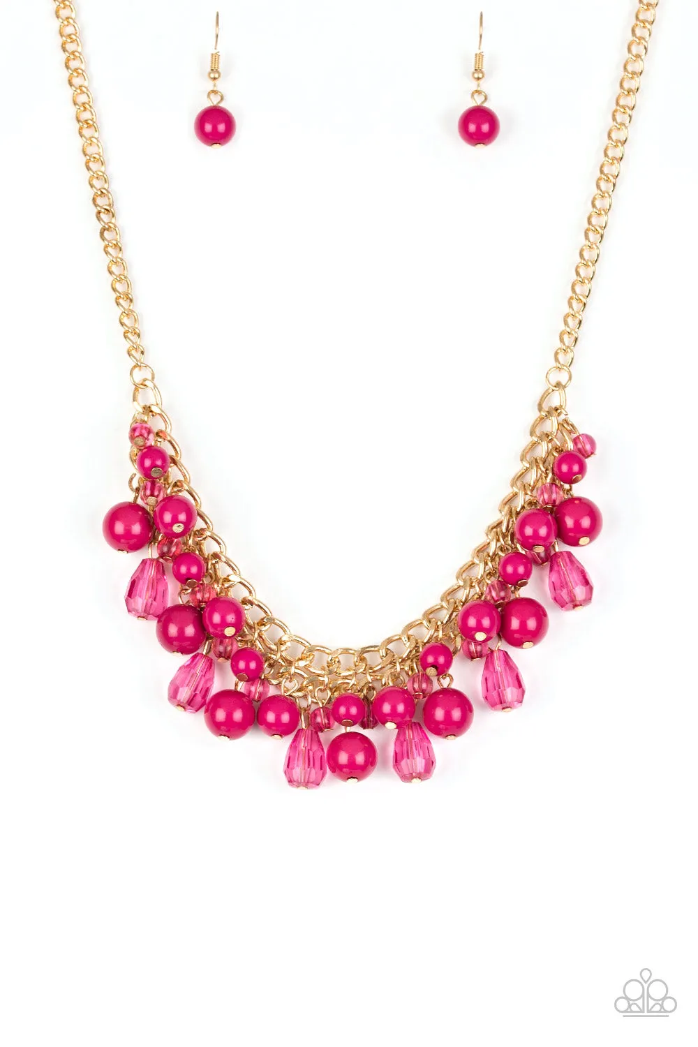 Paparazzi Accessories - Tour de Trendsetter #N420 Peg - Pink Necklace