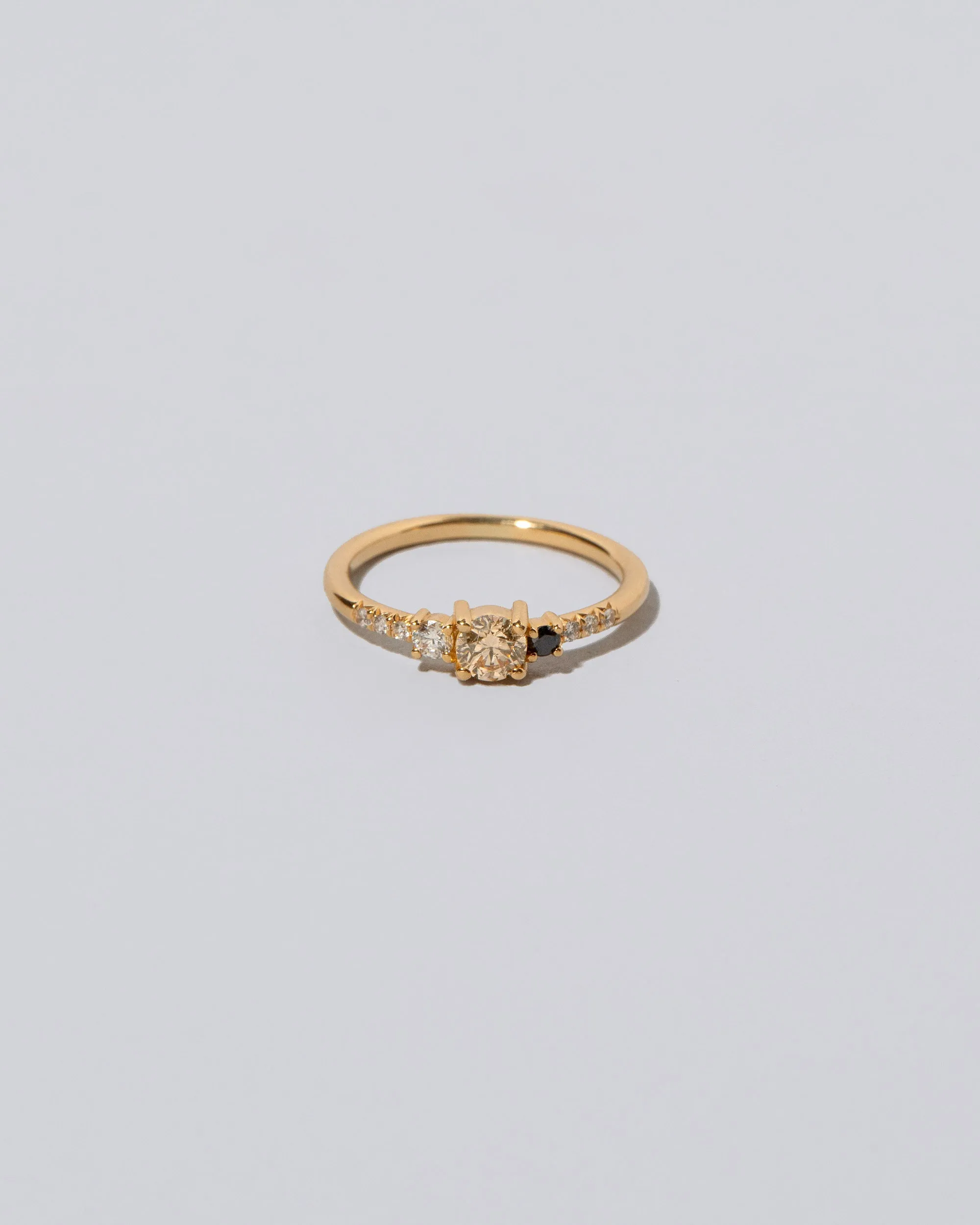 Patira Ring - Champagne & Black