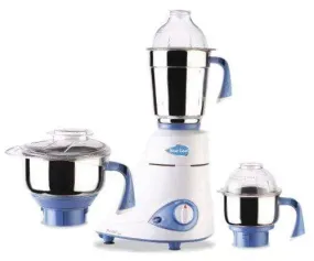 Preethi Blue Leaf Gold 750-Watt Mixer Grinder (White/Blue)