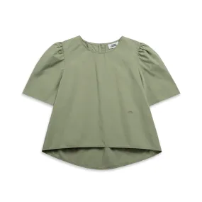 Puff Sleeve Blouse Shadow Green