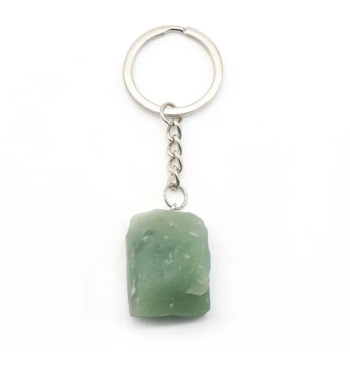 Raw Genuine Gemstone Key Chains