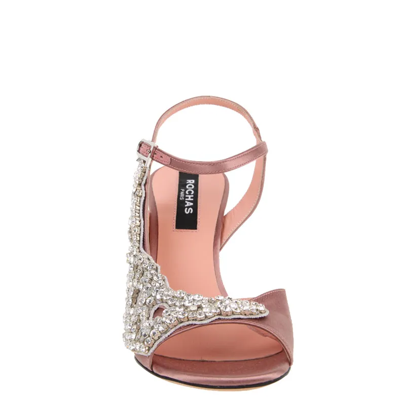 Rochas Crystal Heel 85 Satin, Pervinca