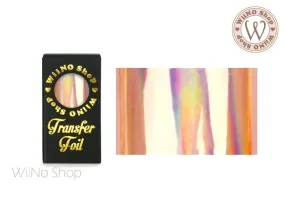 Rose Gold Holographic Nail Transfer Foil (HL-04)