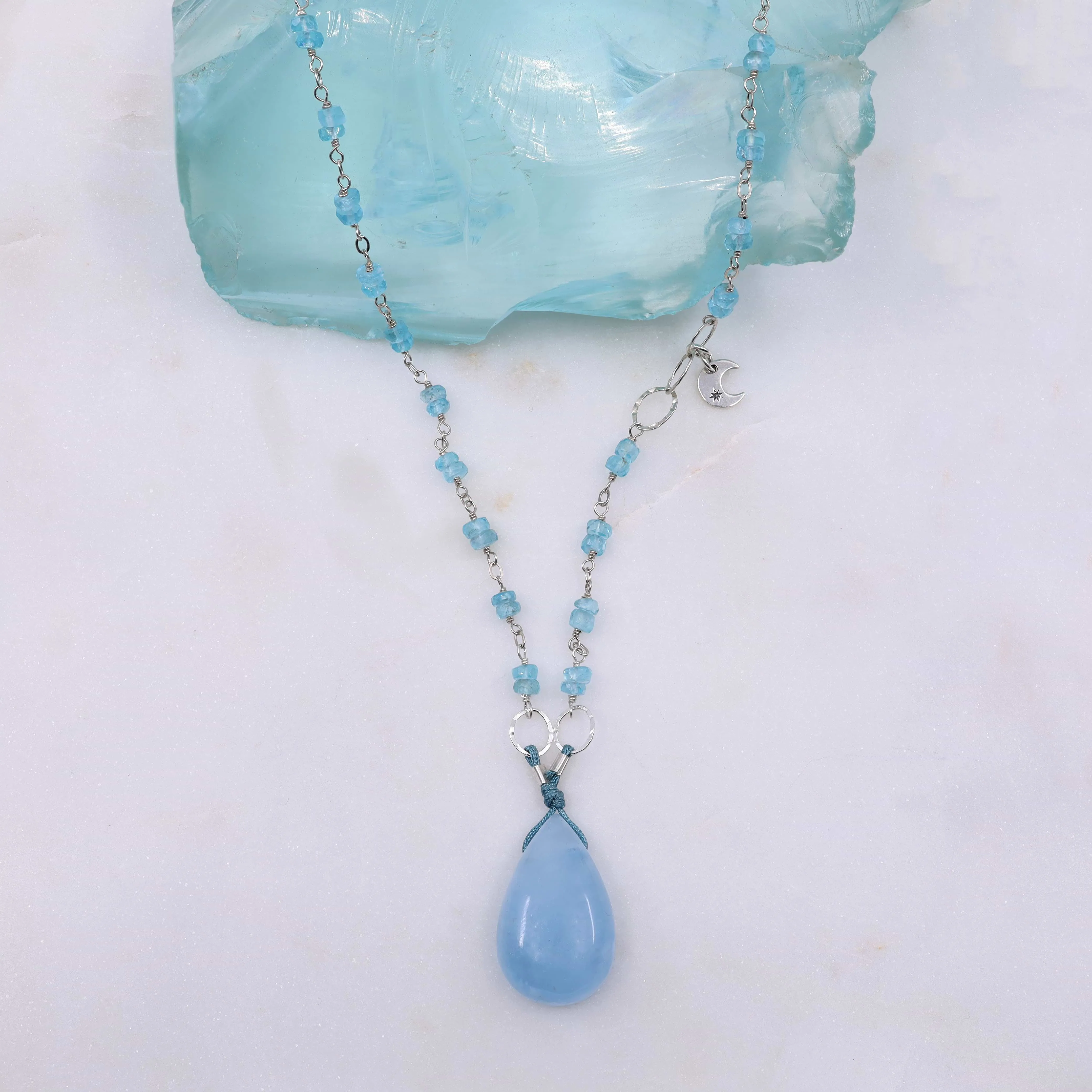 Skye's the Limit - Aquamarine Silver Necklace