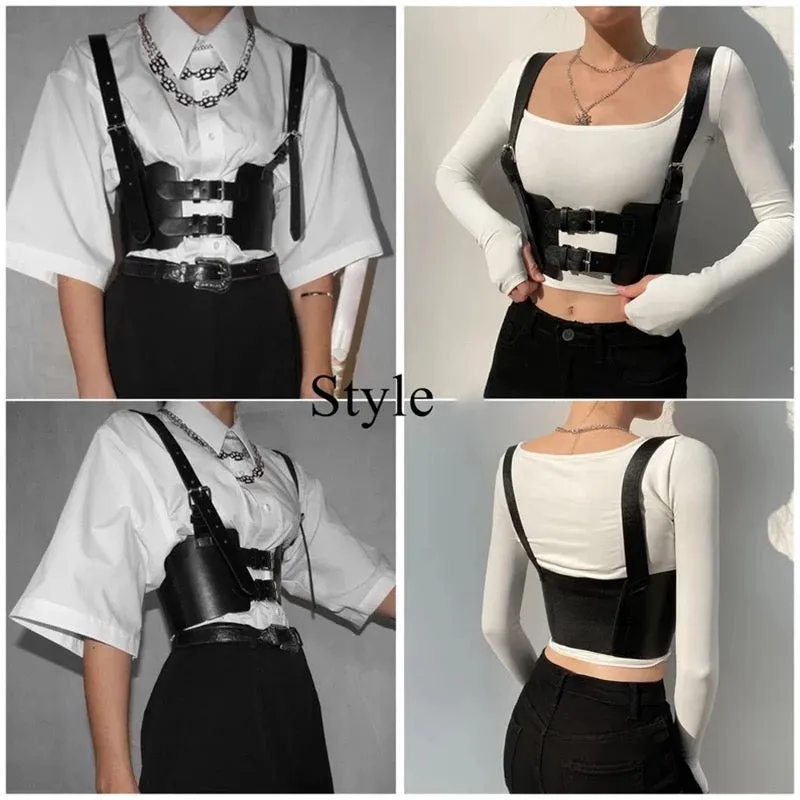 Suspender Cage Waist Wide Belt